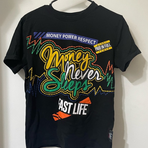 Other - Black Graphic Kids T-Shirt